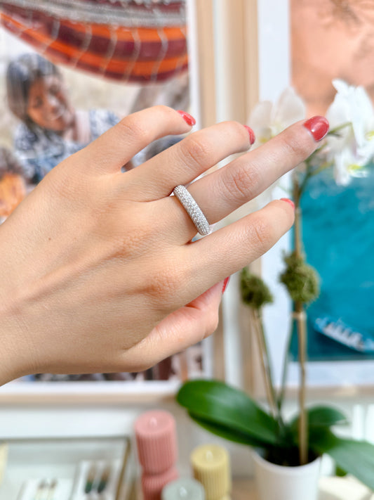 White Microcrystal Band by Senda