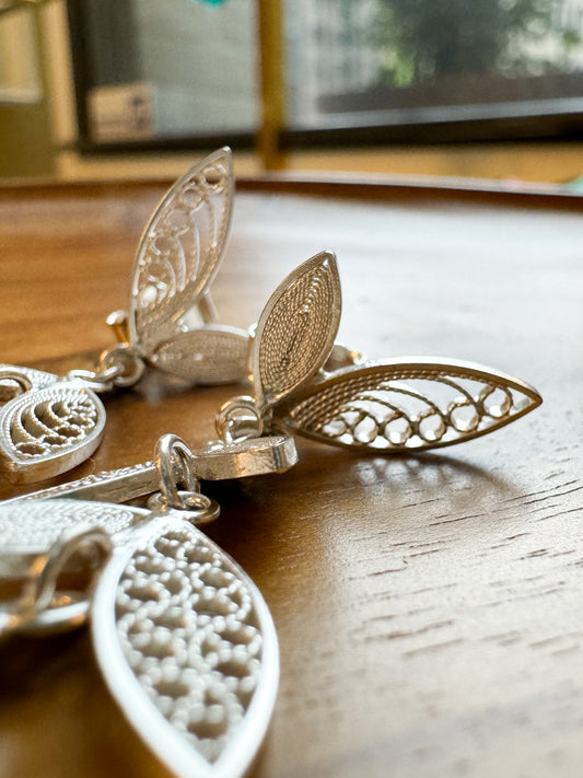 Filigree Leaves Pendants