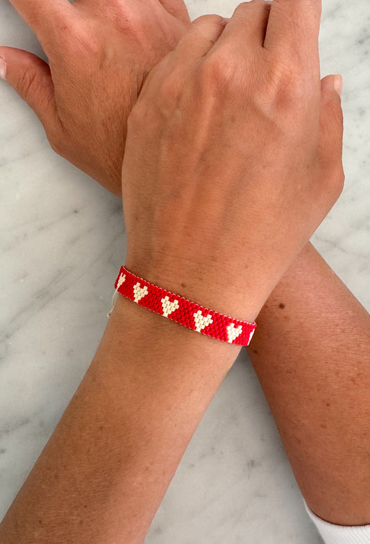 Santa Marta Beaded Bracelet Heart Pattern