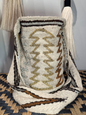 Mochila Arhuaca Beaded Tutu Iku XL