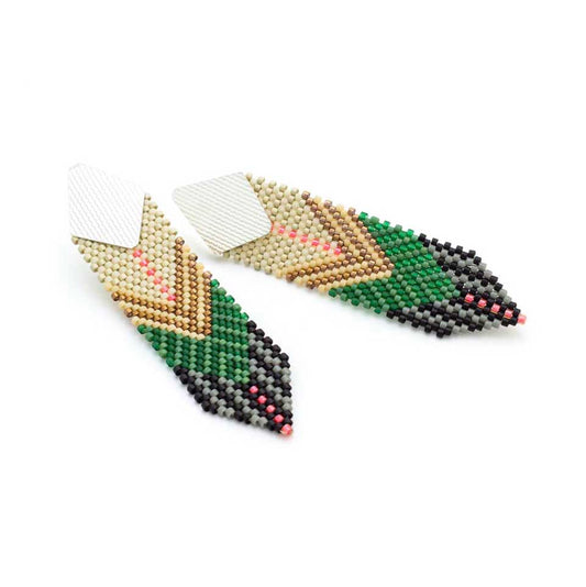 Blue-crowned Motmot Earrings by Pi Project