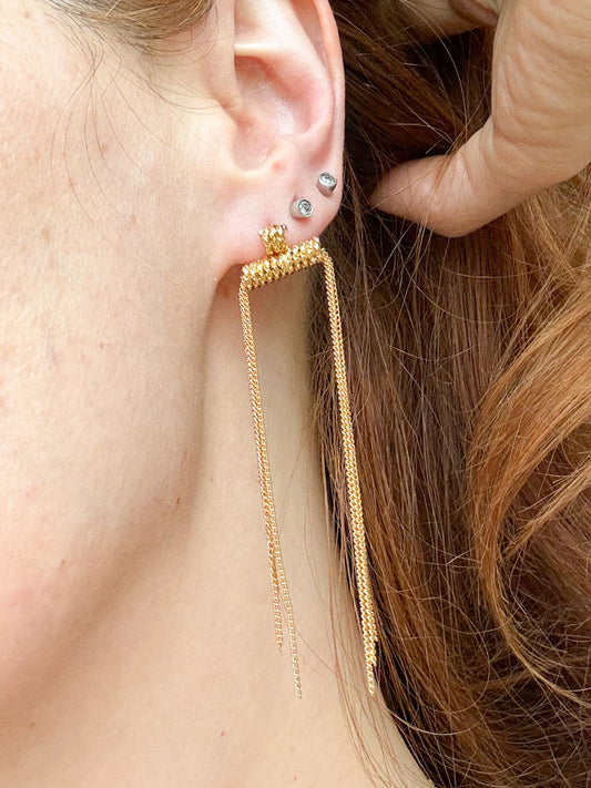 Long Earrings by Pájaro Limón