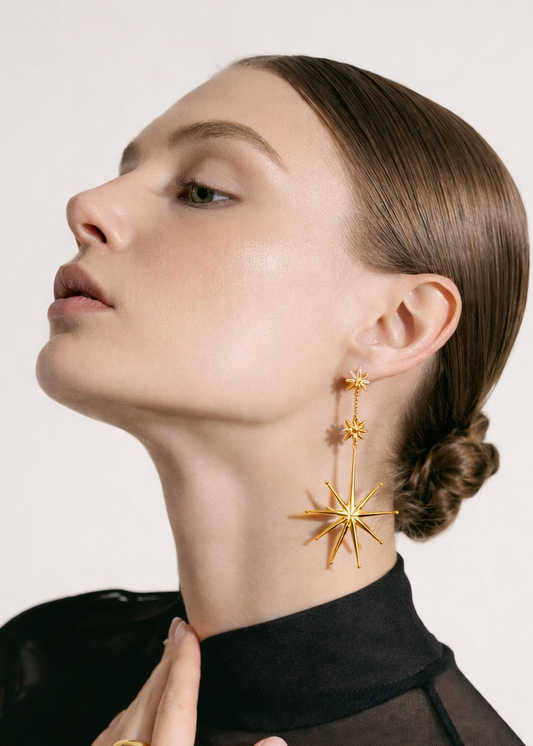 Eugenia Ospina Estrellas Luminosas Long in Silver or Gold