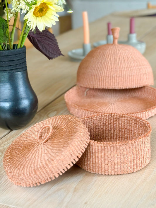 Fique Woven Bread Basket with Top