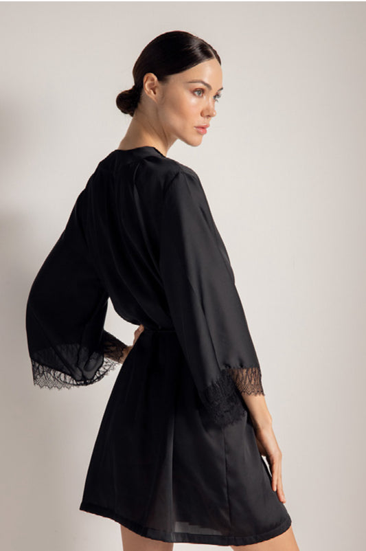 Satin Midi Kimono