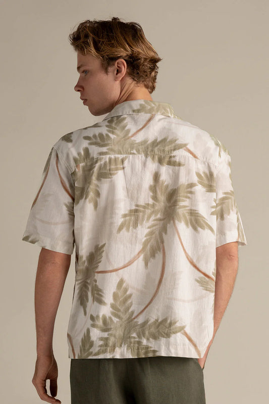 Ibiza Printed Linen Shirt by Ilot