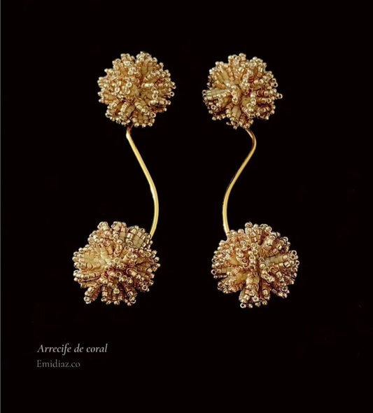 Coral Reef Beaded Pendats by Emi Diaz
