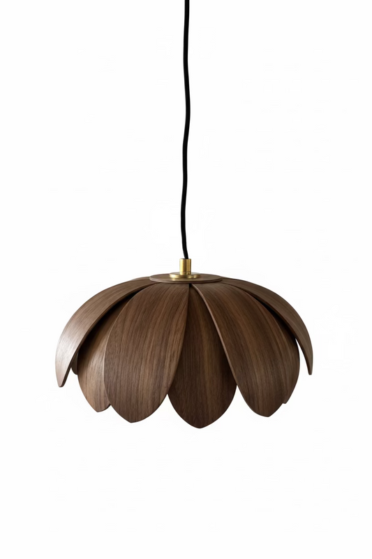 Dardo Sculpted Wood Flower Pendant