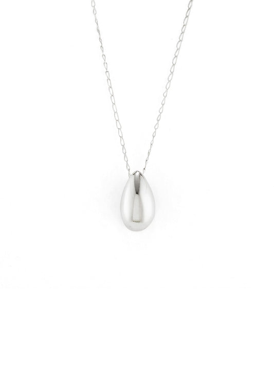 Aqua Necklace Silver by Eugenia Ospina