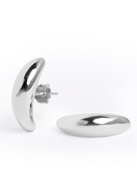 Aqua Earrings Silver by Eugenia Ospina