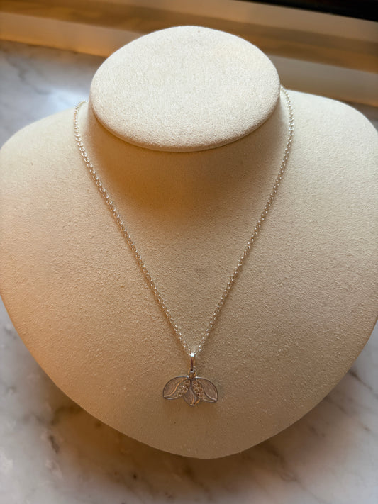 Coffee Bean Pendant Necklace