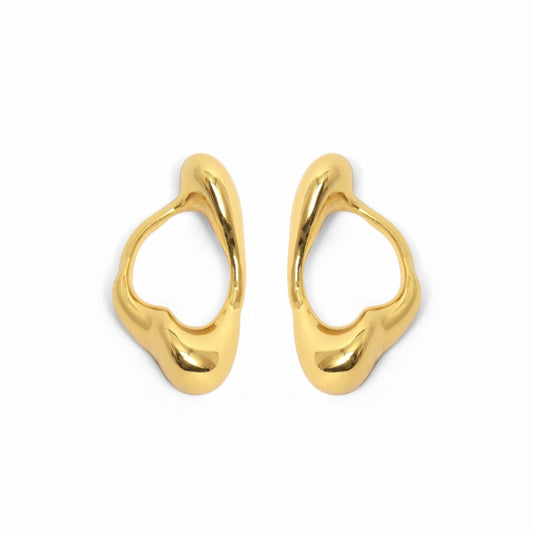 Calma Small Earrings Silver by Eugenia Ospina
