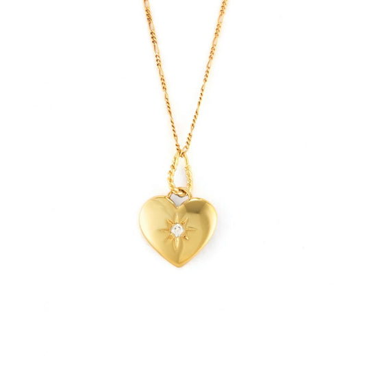 Glowing Heart Necklace by Eugenia Ospina