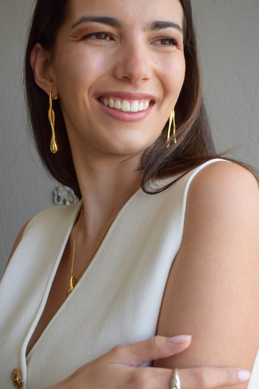 Origin Long Double Earrings by Eugenia Ospina