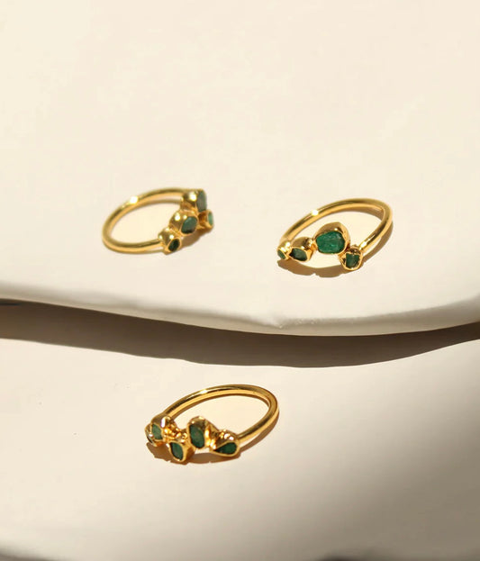 Drops Leaf Ring by Fenomena