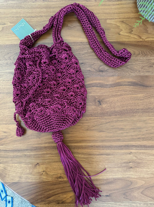 Silk Threat Woven Mochila with Tassel By Patricia Cabrales