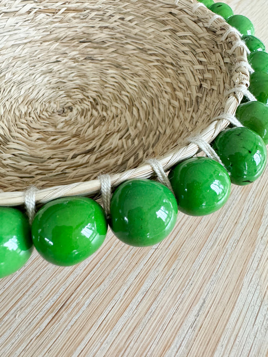 Teiruma - Fruit Basket with Tawa Seeds Green