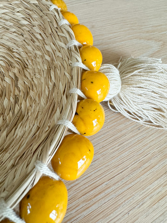 Teiruma - Fruit Basket with Tawa Seeds Yellow
