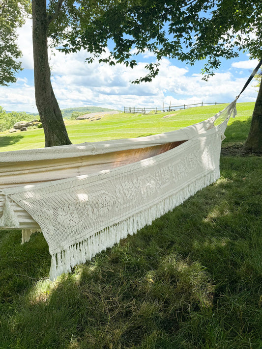 Hammock Chinchorro with Macrame Tassels by Helecho Collective