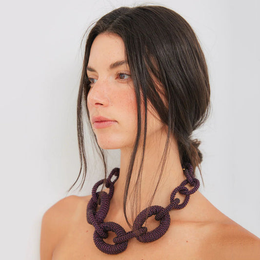 Beaded Necklace (short) by JETLAGMODE