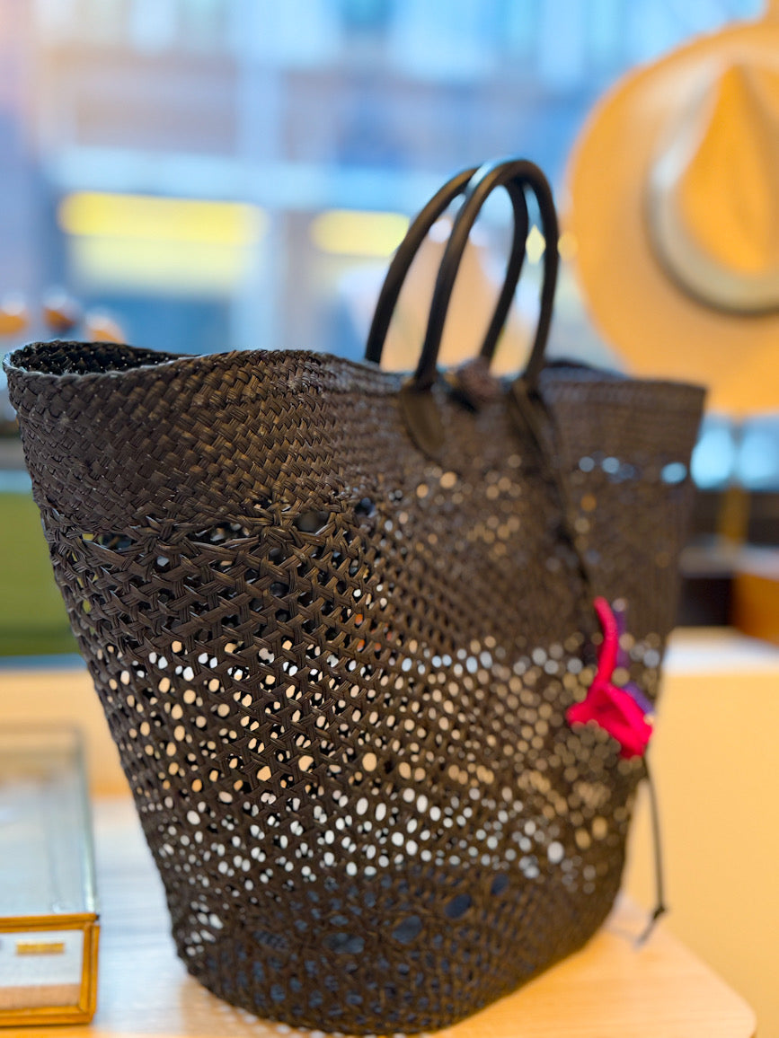 Orchid Handbag Black by Mercedes Salazar