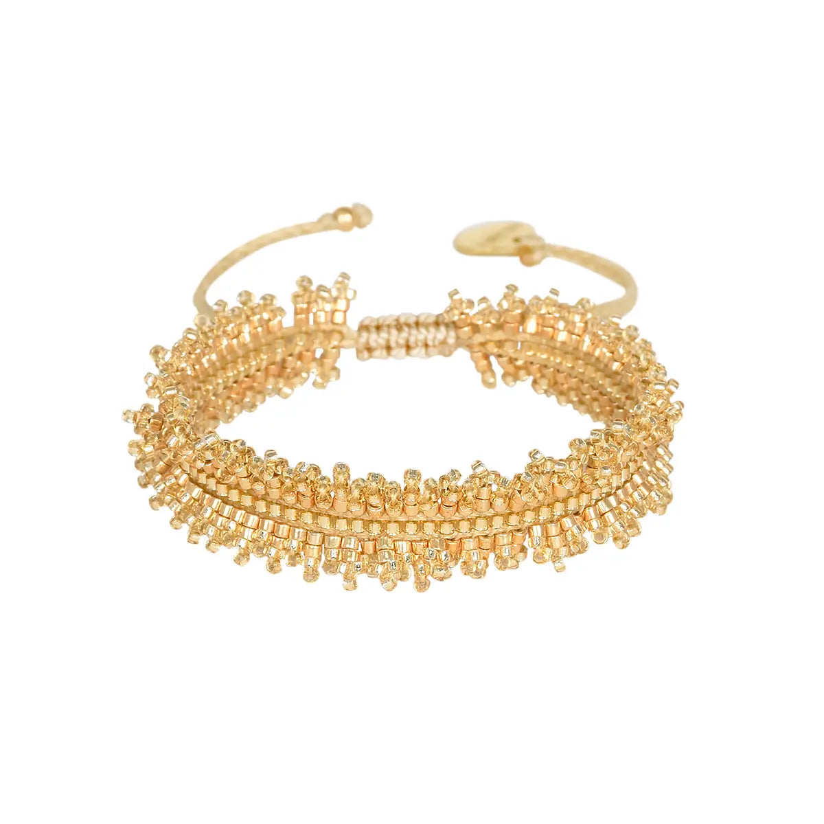 Beaded Fringe Adjustable Bracelet by Mishky