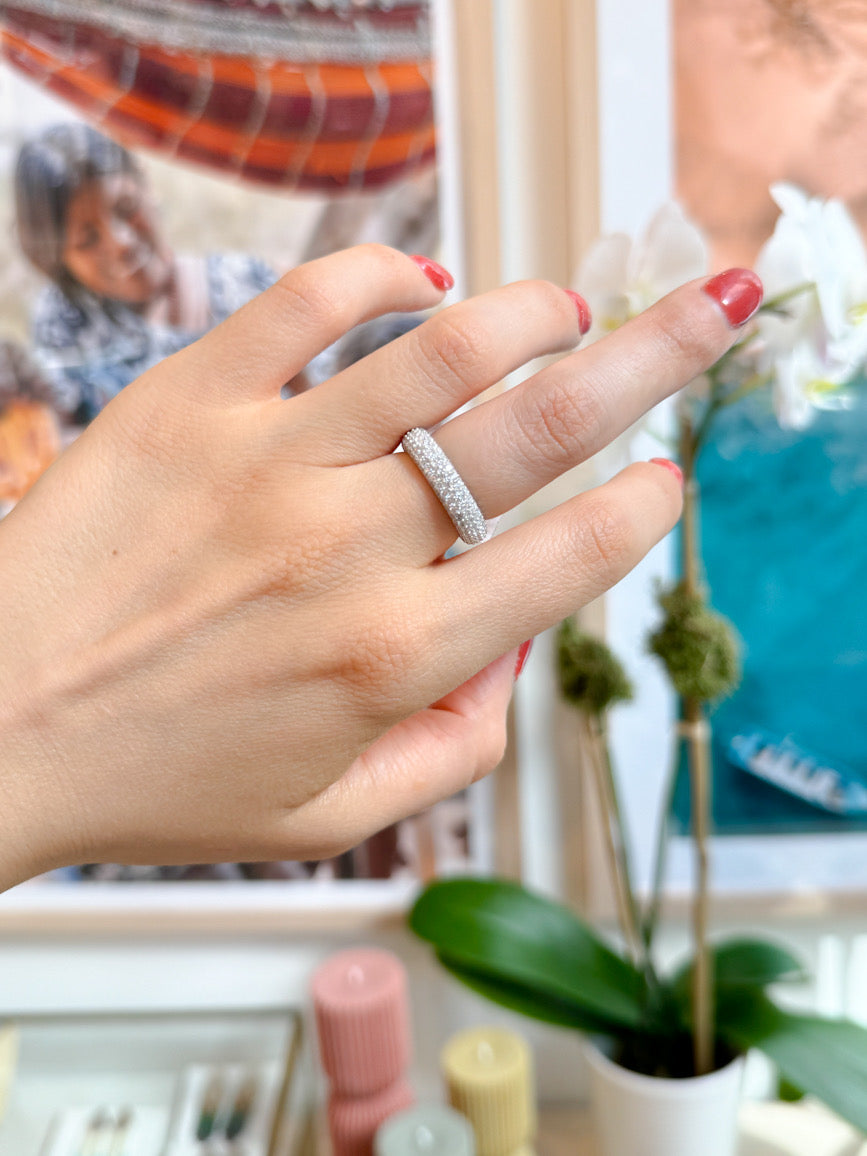 White Microcrystal Band by Senda
