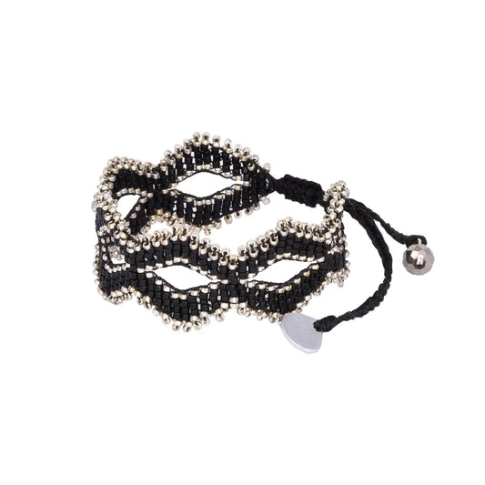 Beaded Mask Bracelet by Mishky