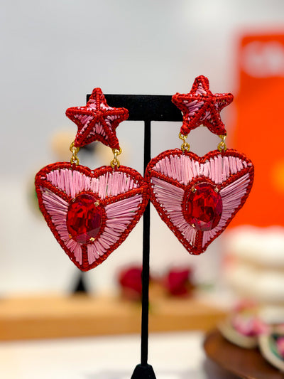 Love Bean Pink Earrings by Mercedez Salazar