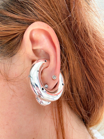 Earcuff Paula Mendoza silver 