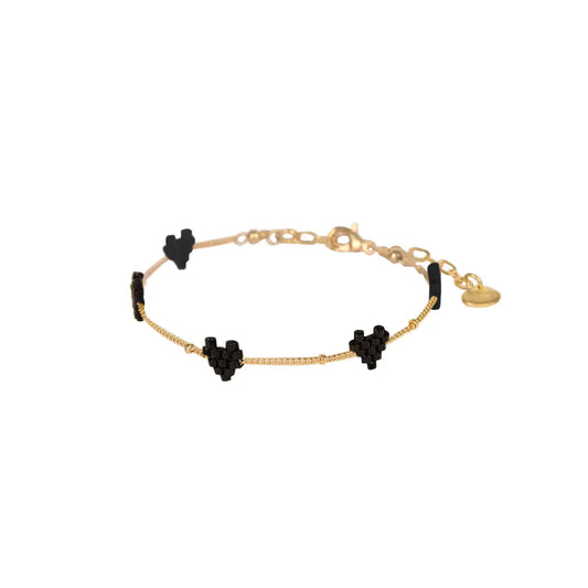 Beaded Hearts Bracelet by Mishky