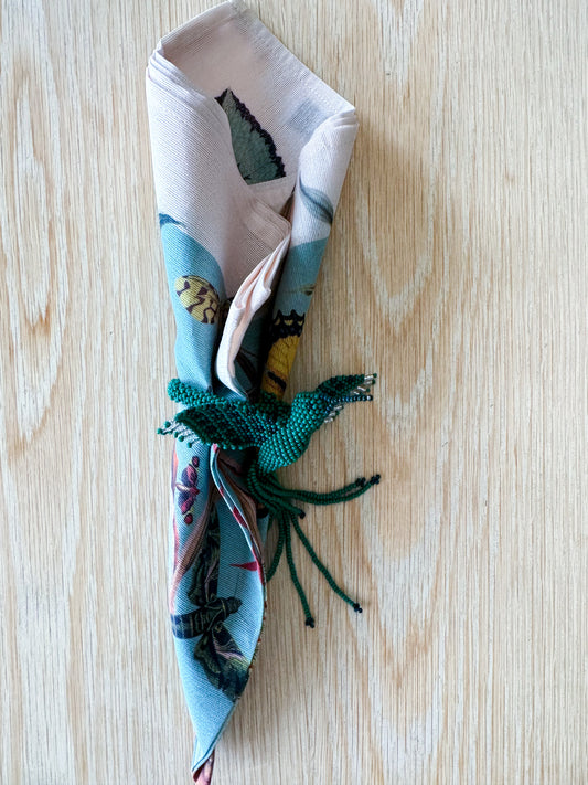 Hummingbird Beaded Napkin Rings