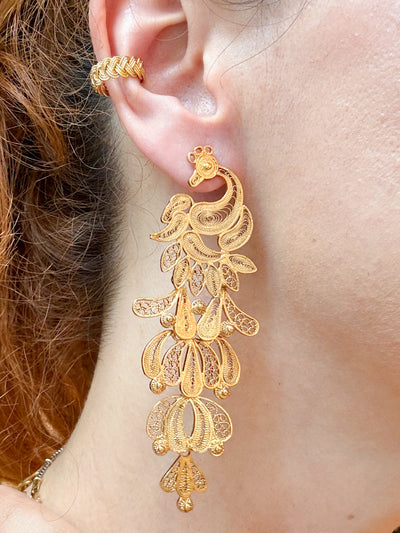 Filigree Peacock Pendants