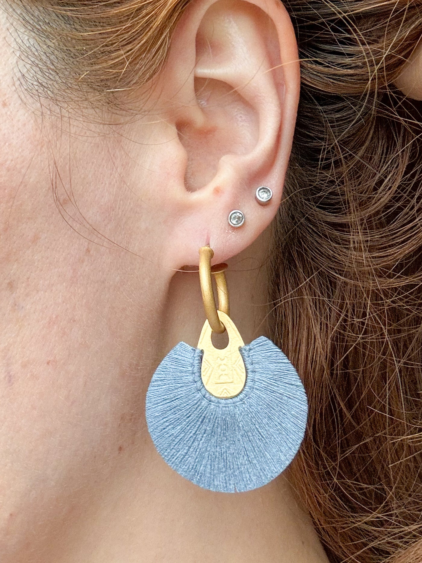 Hujan Hoop Earrings by Vattea