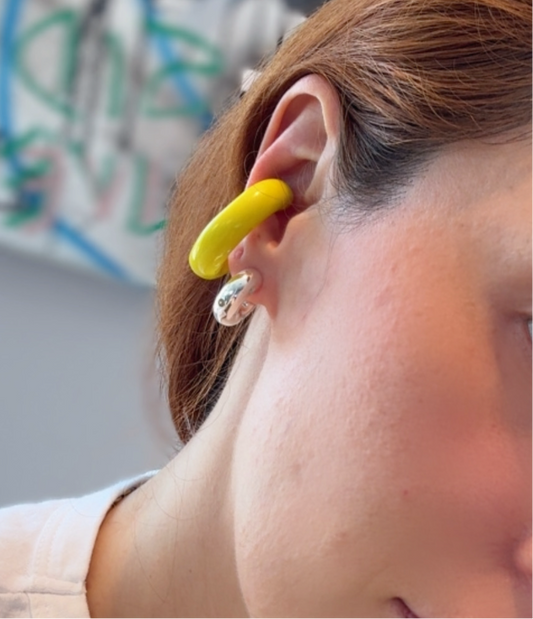 Resin Moon Earcuff by Paula Mendoza