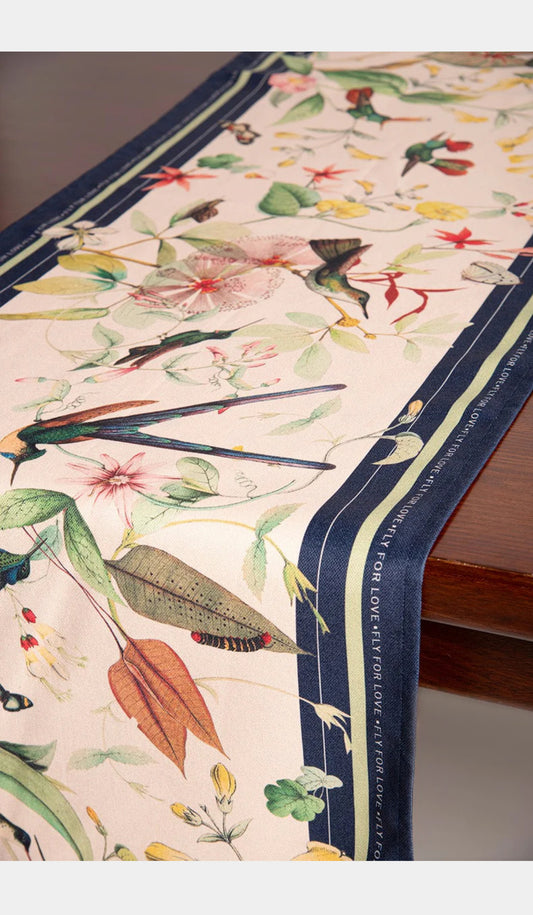 Hummingbird Table Runner by Muzaluci