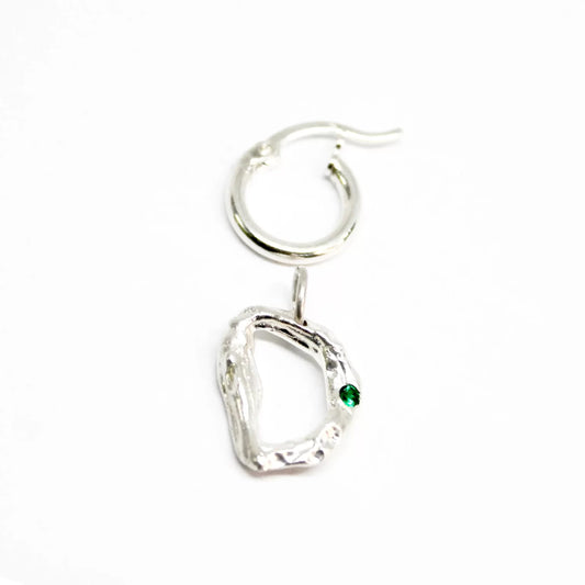 Hoop Earrings with Charm by Claudia Trejos