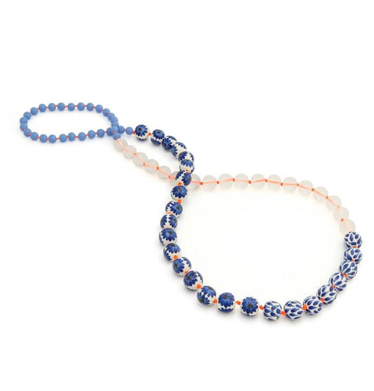 Carmen Mini Ceramic Crystal Sphere Necklace by Pi Project