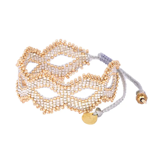 Beaded Mask Bracelet by Mishky