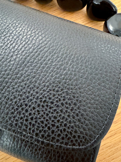 Black Nica Tagua Leather Bag by Sabbai