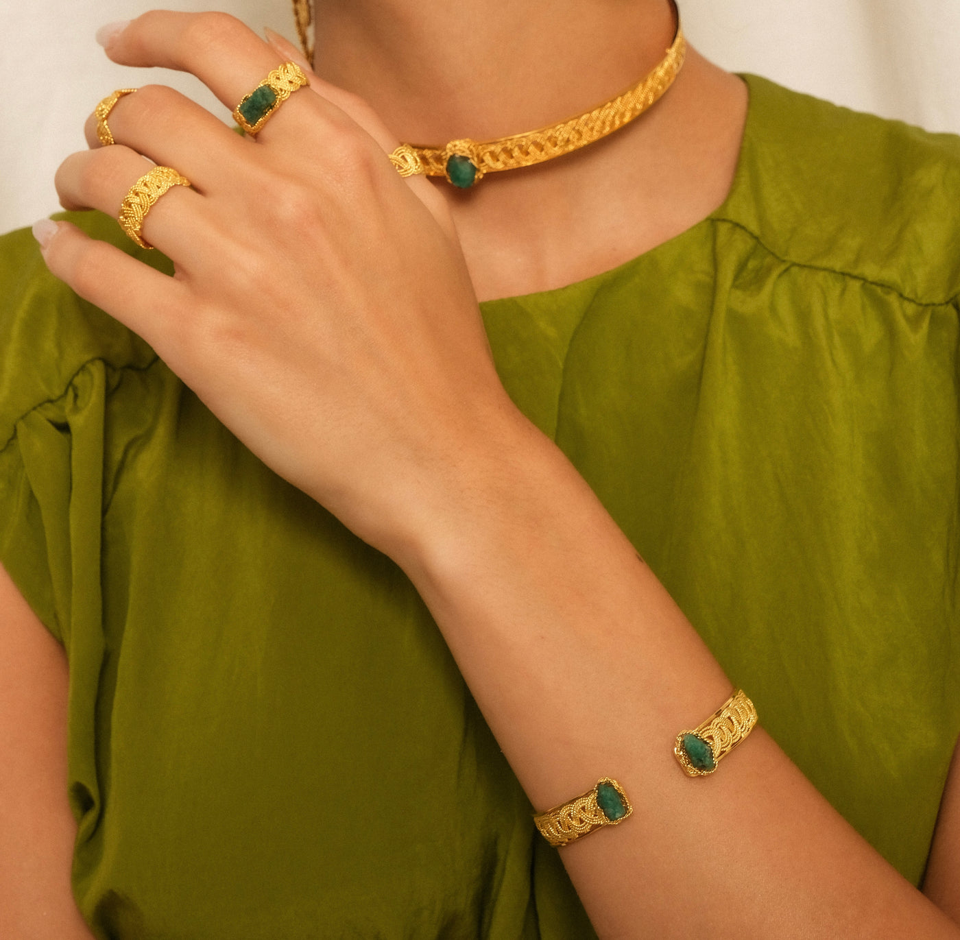 Nattiva Emerald Mini Bangle