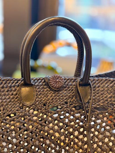 Orchid Handbag Black by Mercedes Salazar