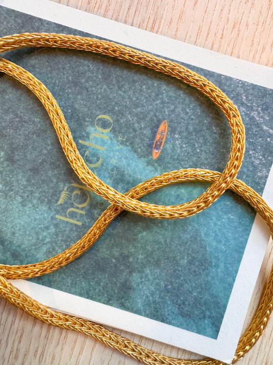 Filigree Woven Long Necklace