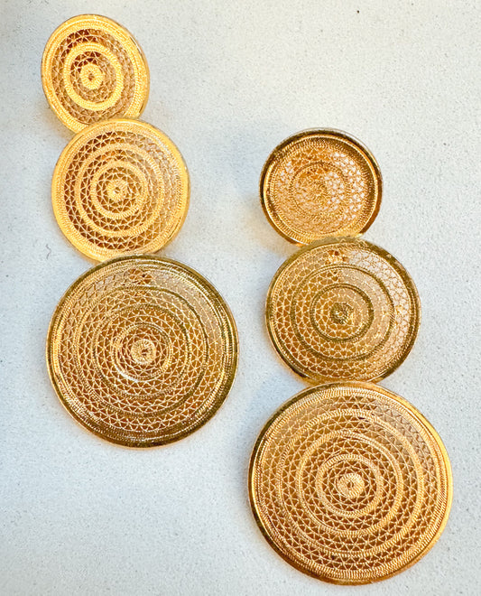 Filigree Circle Pendants
