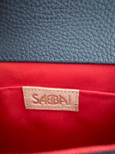 Navy Nica Tagua Leather Bag by Sabbai
