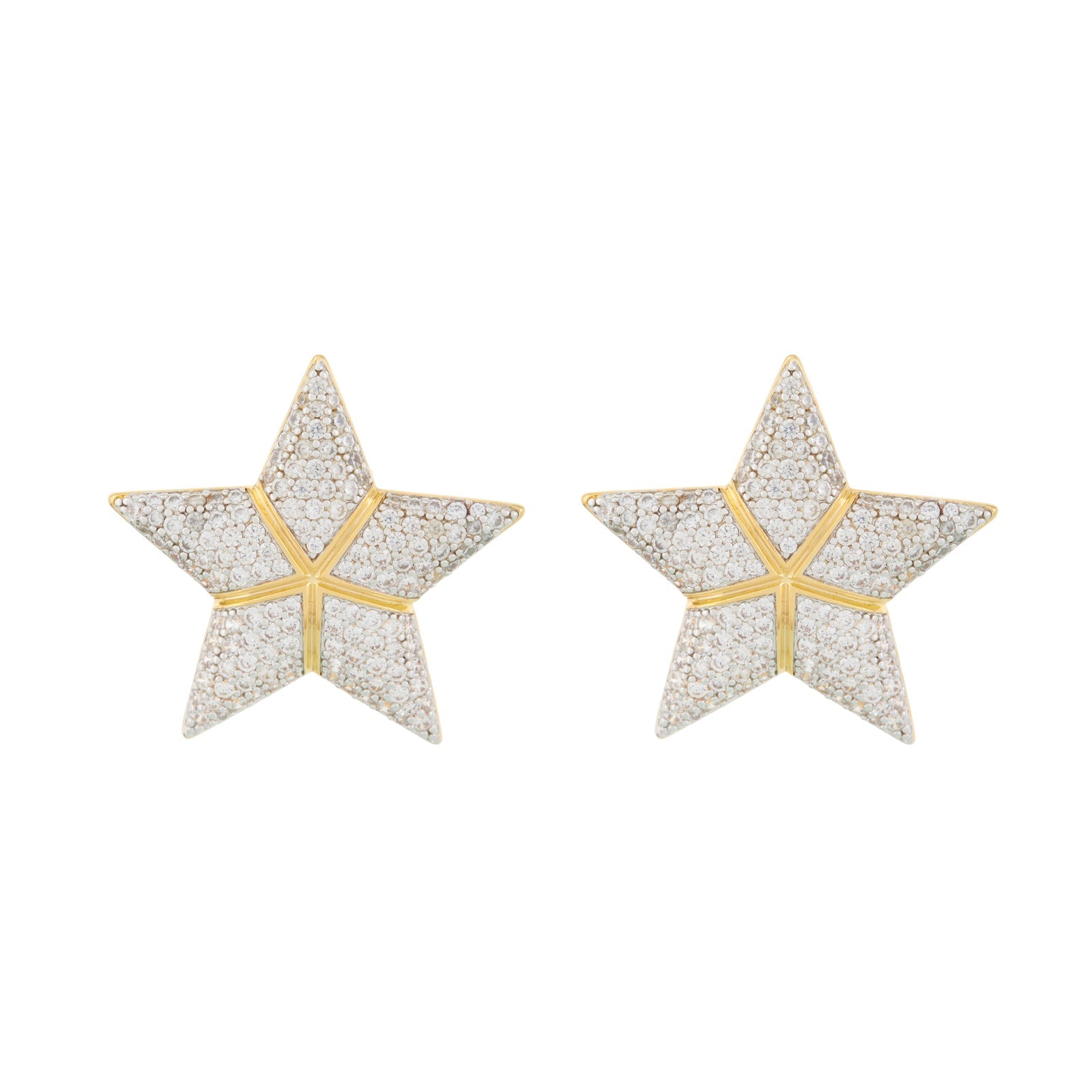 Bianka Star Earrings White by Senda