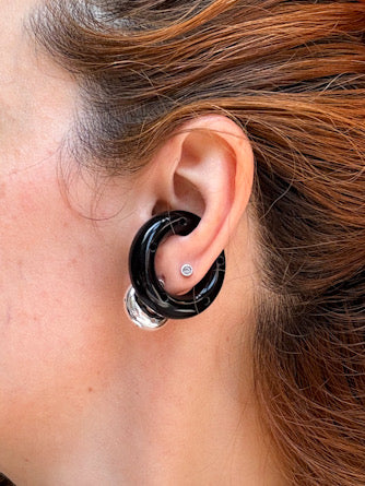Resin Moon Earcuff by Paula Mendoza