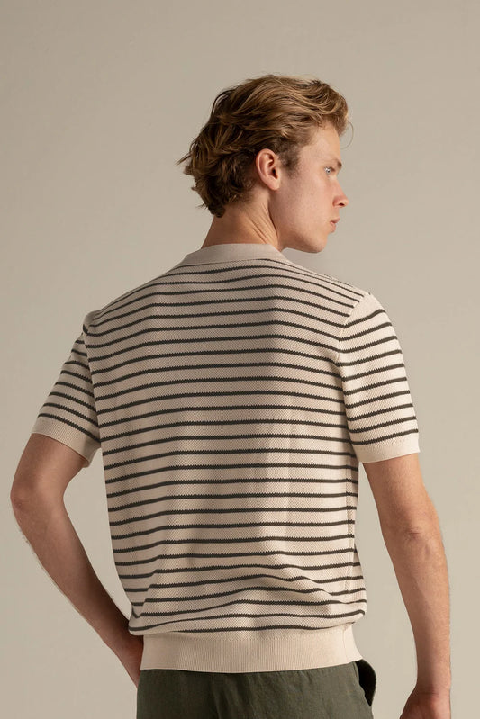 Striped Polo Shirt by Ilot
