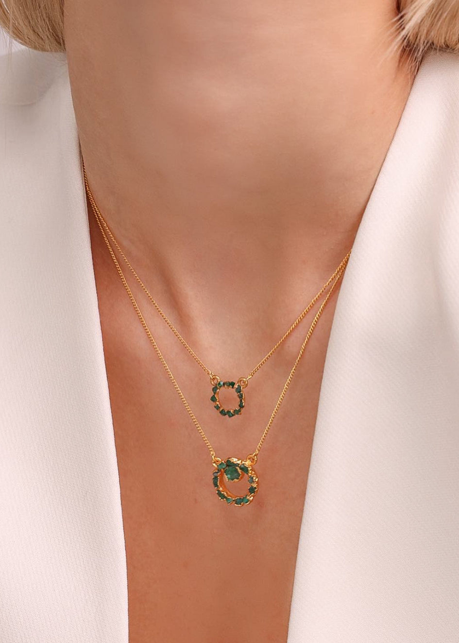 Iris Necklace Emerald by Fenomena