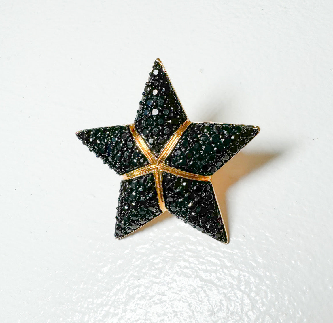 Bianka Star Earrings Black by Senda